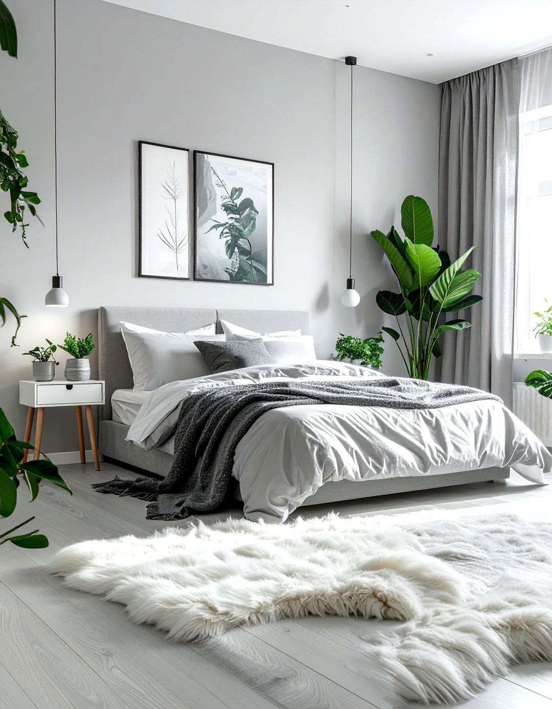 Scandinavian grey bedroom - 30 grey bedroom decor ideas