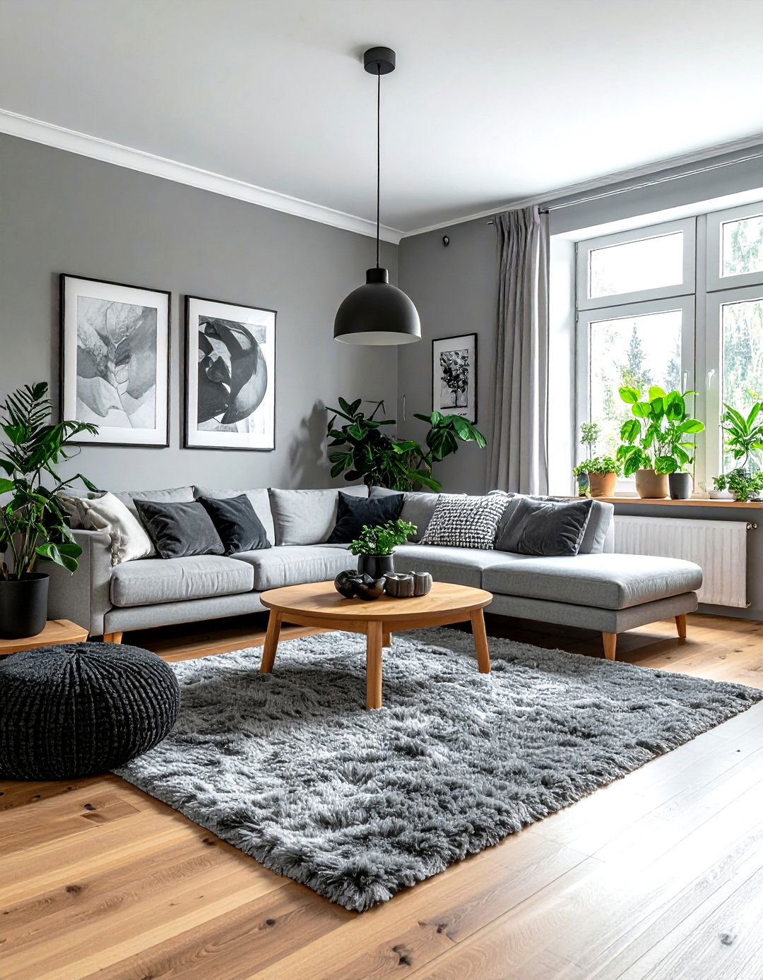 Scandinavian grey living room - 30 grey living room decor ideas