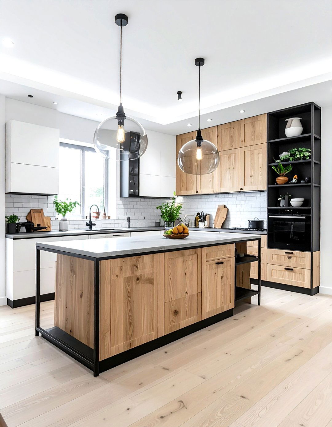 Scandinavian industrial kitchen - 30 kitchen style mixing ideas