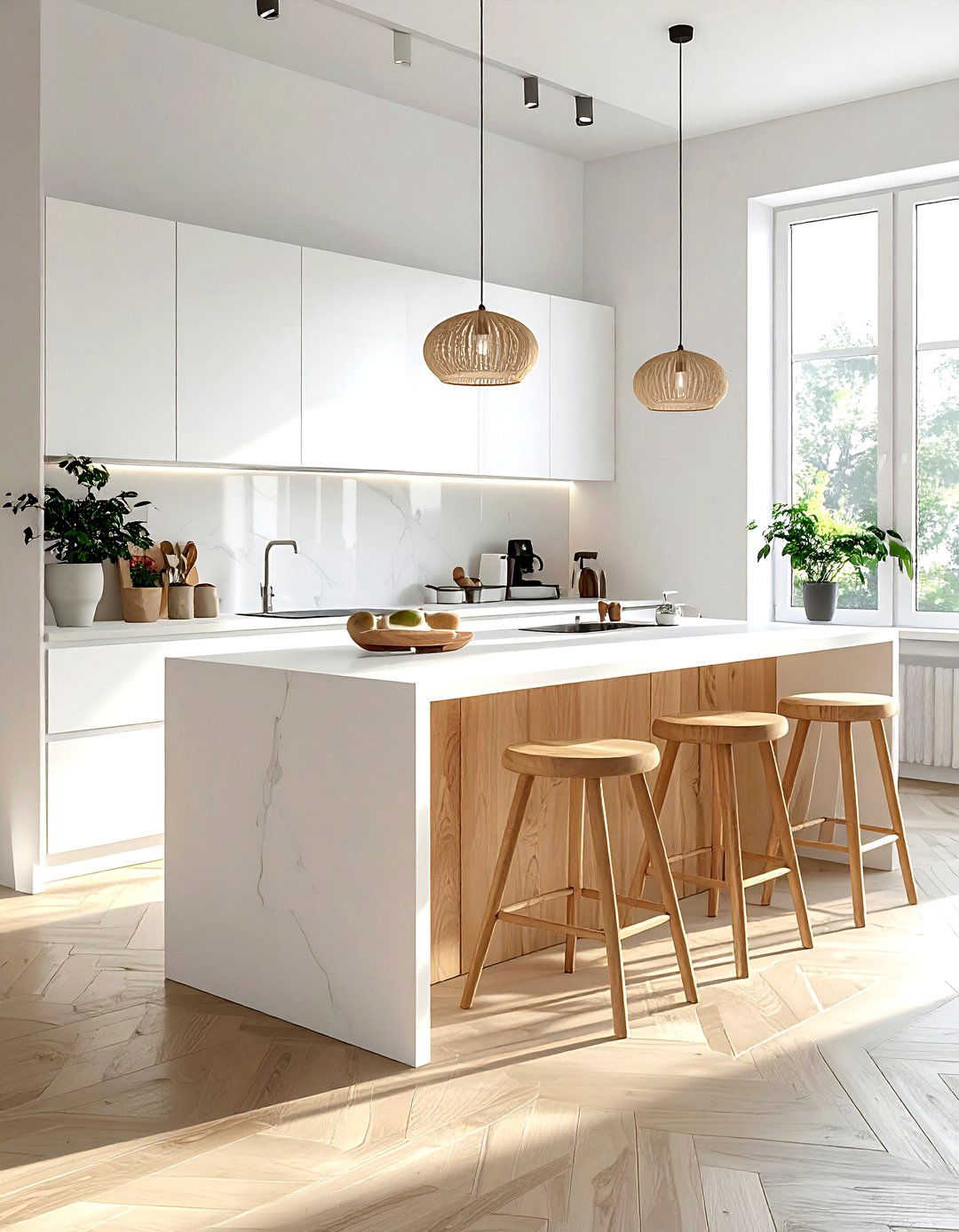 Scandinavian island style - 30 kitchen island ideas