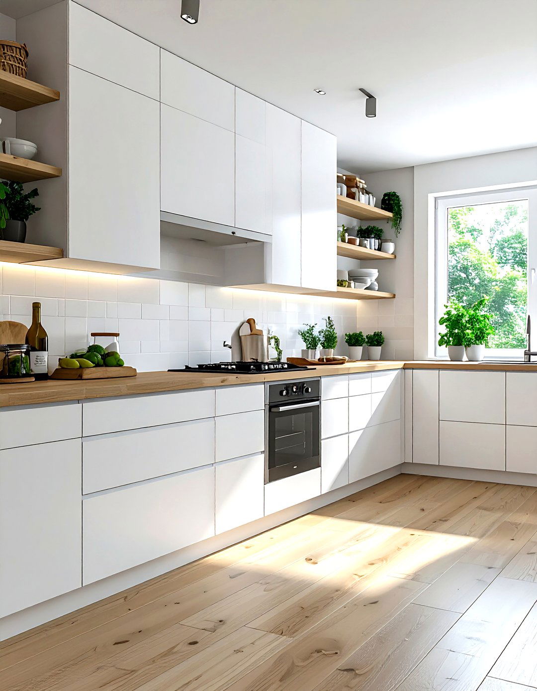 Scandinavian kitchen cabinets - 30 flat panel kitchen cabinet ideas