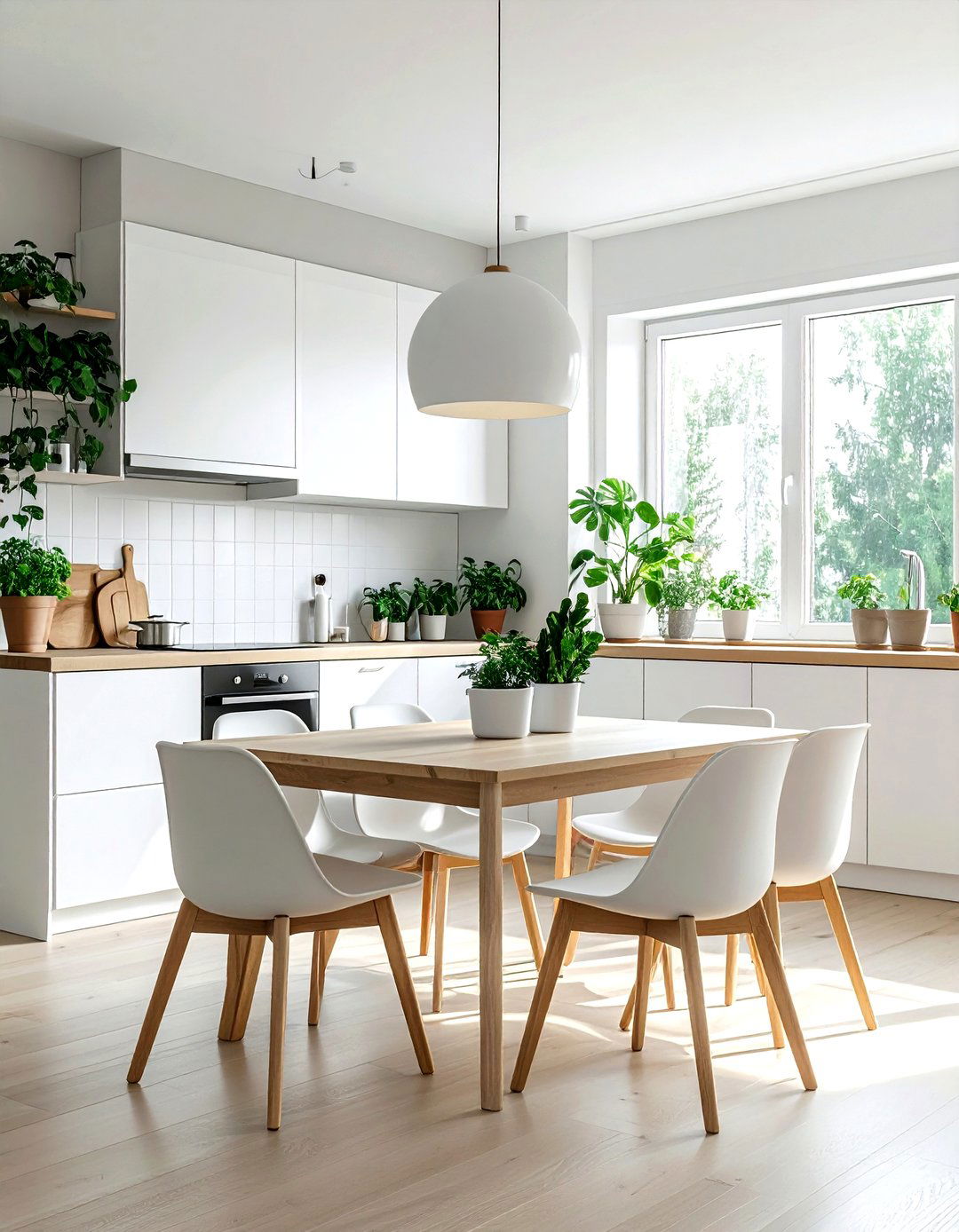 Scandinavian kitchen dining area - 30 kitchen dining combo ideas