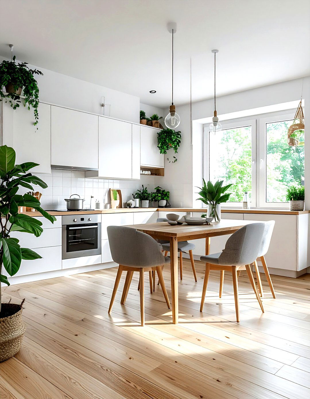 Scandinavian living kitchen - 30 living room kitchen combo ideas