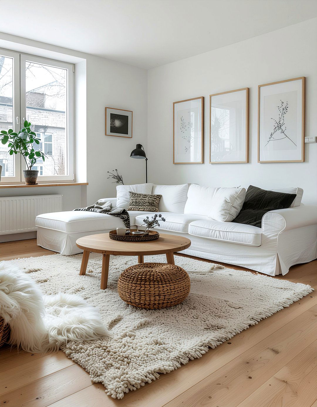 Scandinavian living room - 30 off-white living room ideas