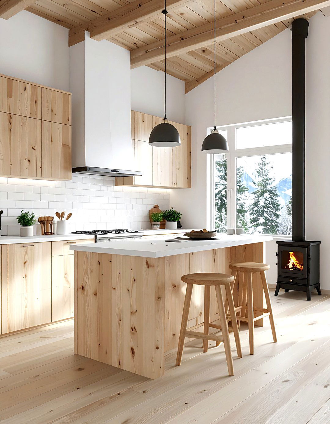 Scandinavian mountain kitchen - 30 lodge kitchen ideas
