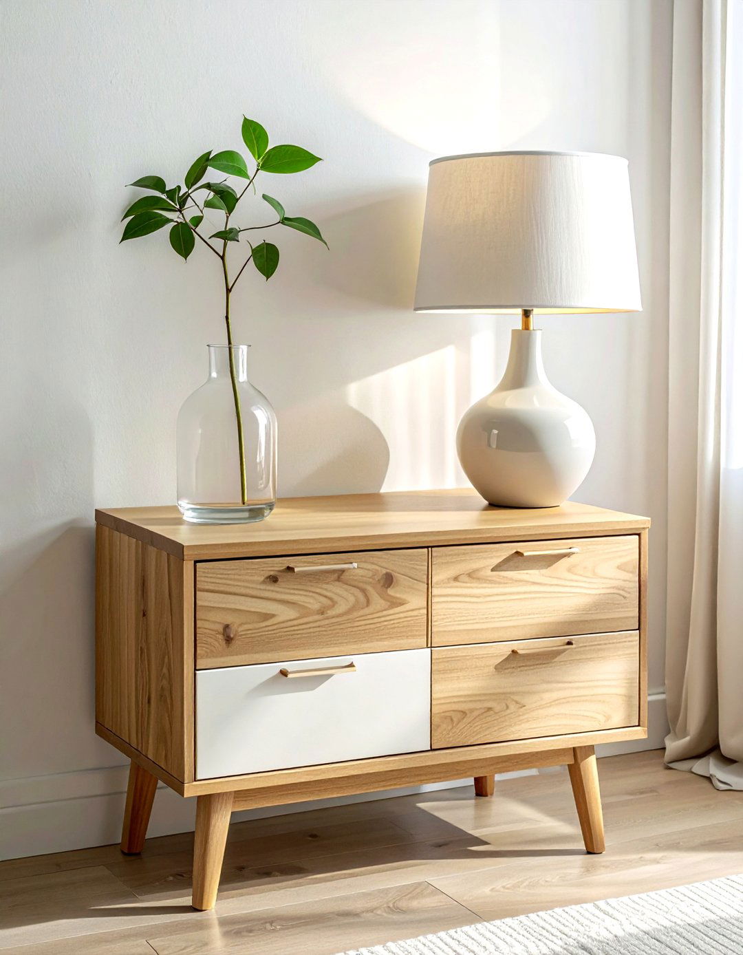 Scandinavian nightstand design - 30 nightstand vignette ideas