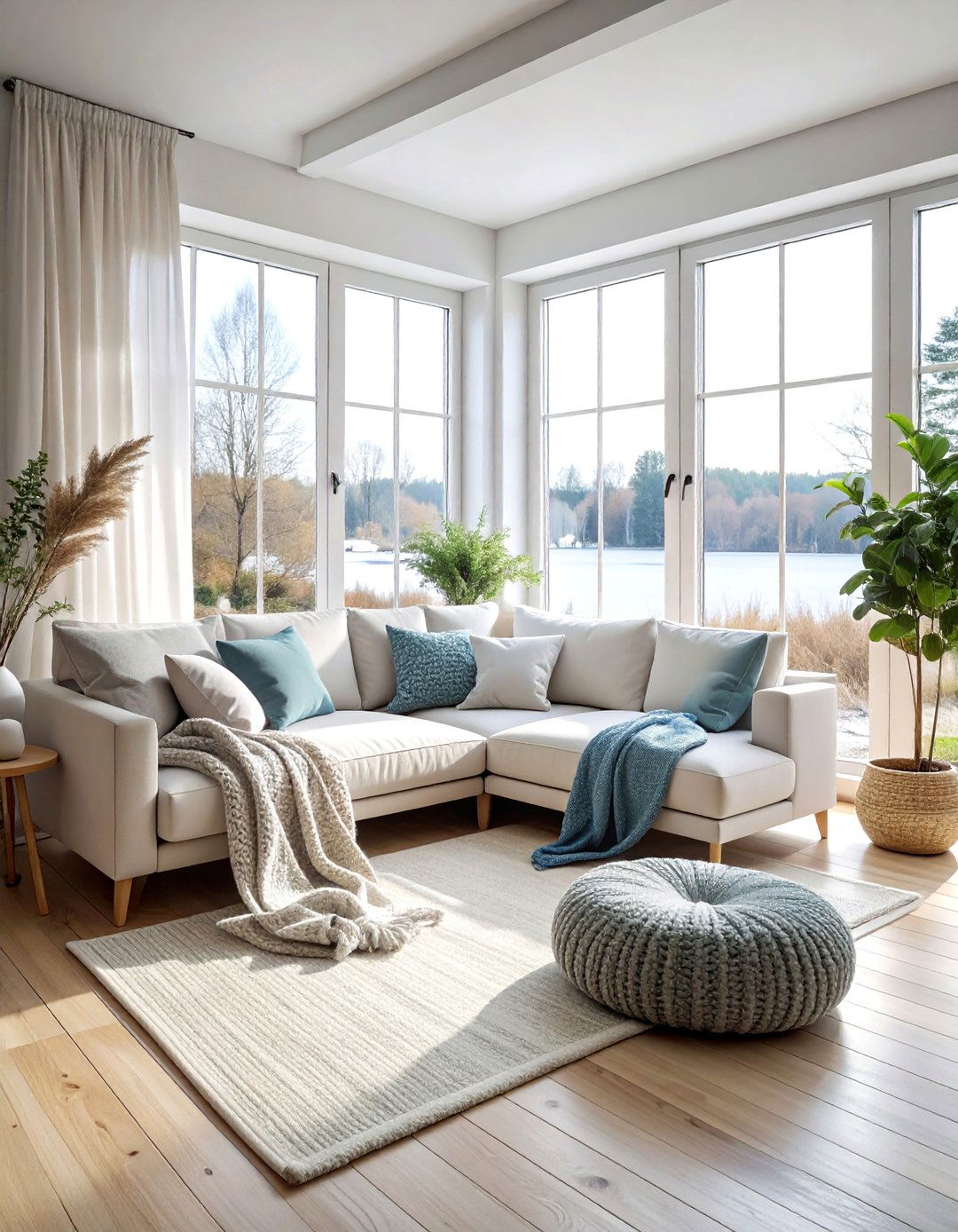 Scandinavian open living area - 30 open concept living room ideas