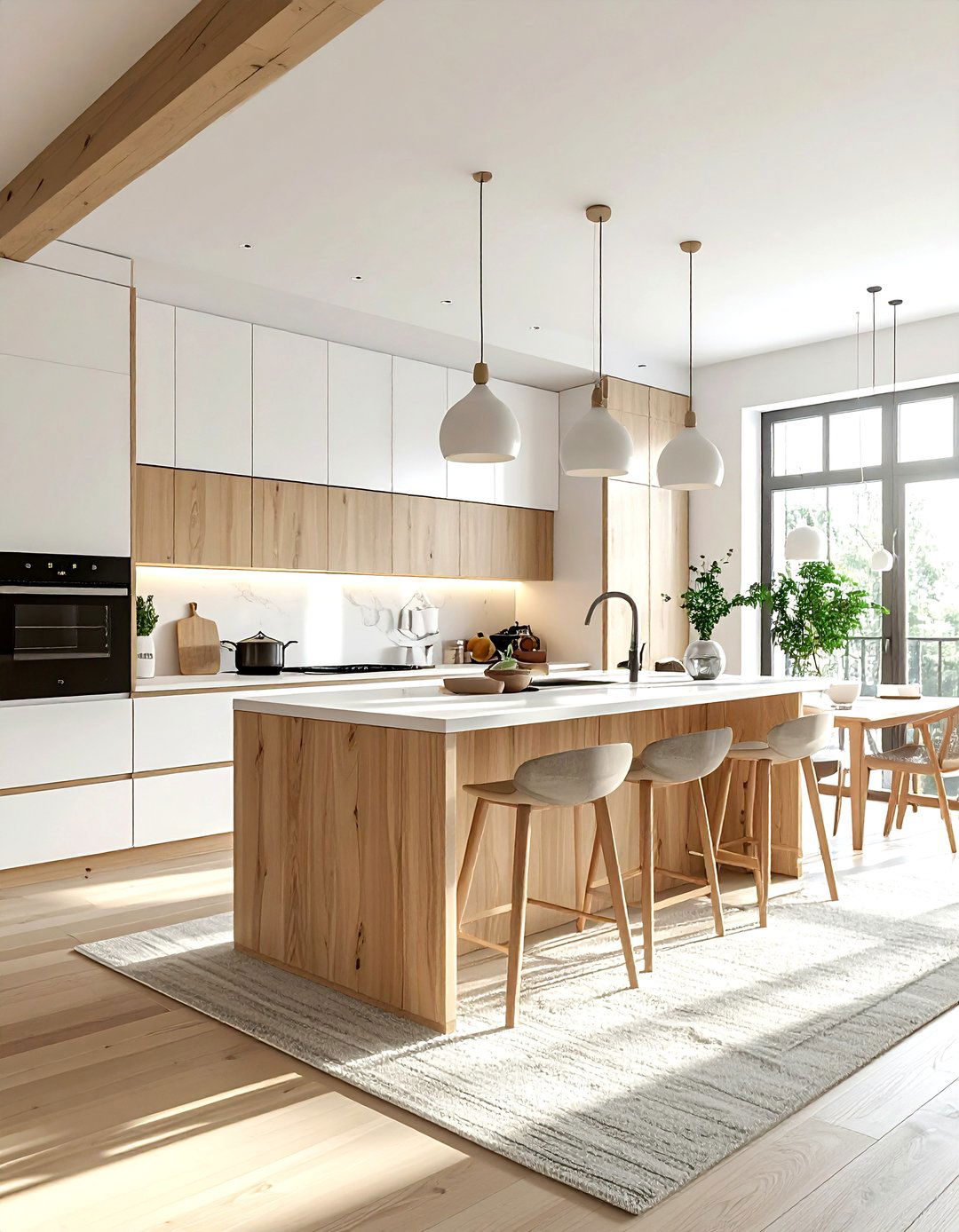 Scandinavian open plan kitchen - 30 open plan kitchen ideas