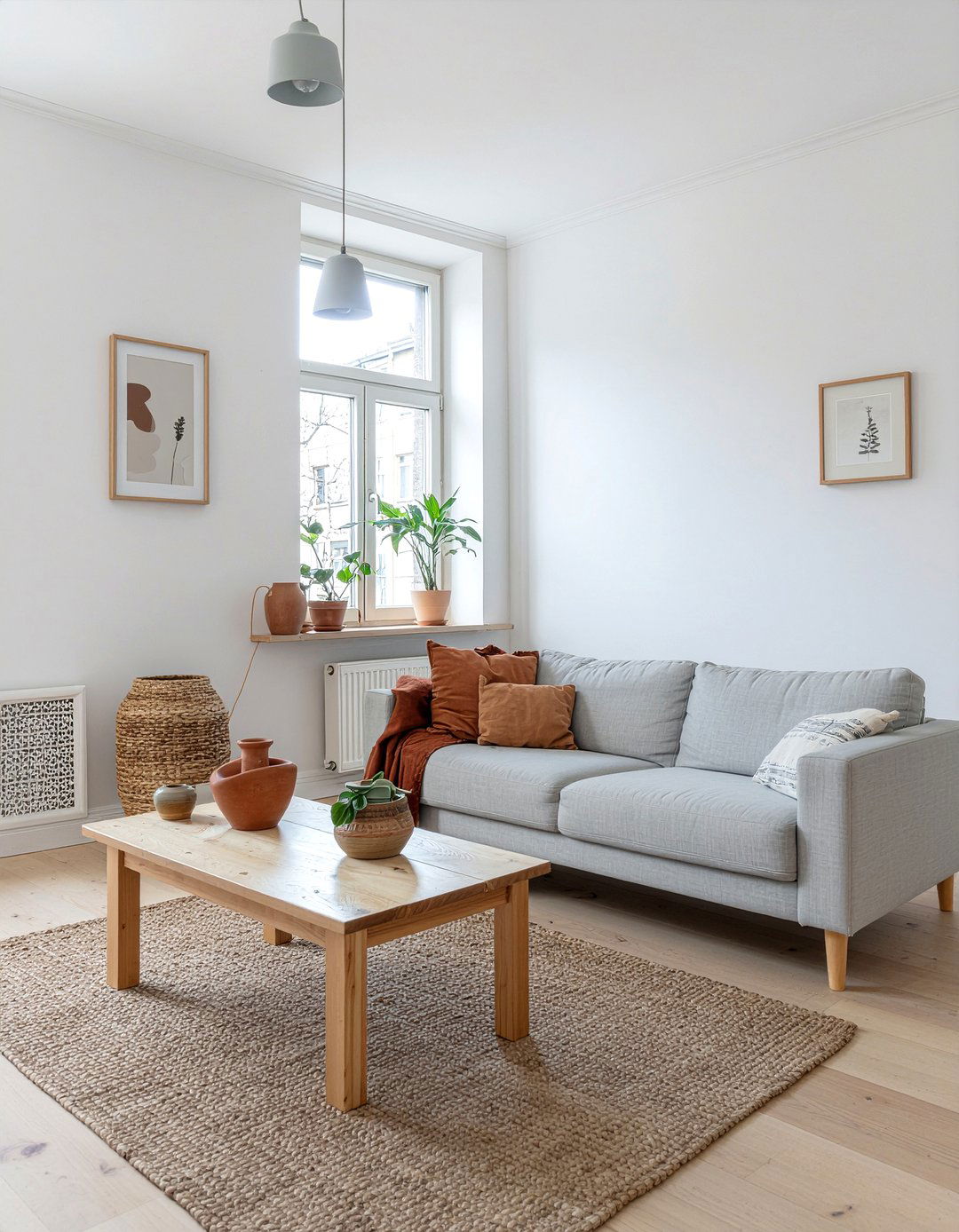 Scandinavian terracotta living room - 30 terracotta living room ideas