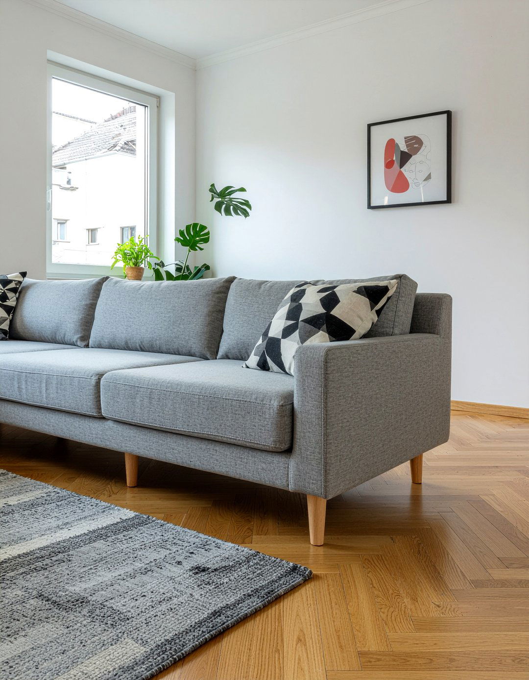 Scandinavian u shaped sofa style - 30 U-shaped sofa living room ideas