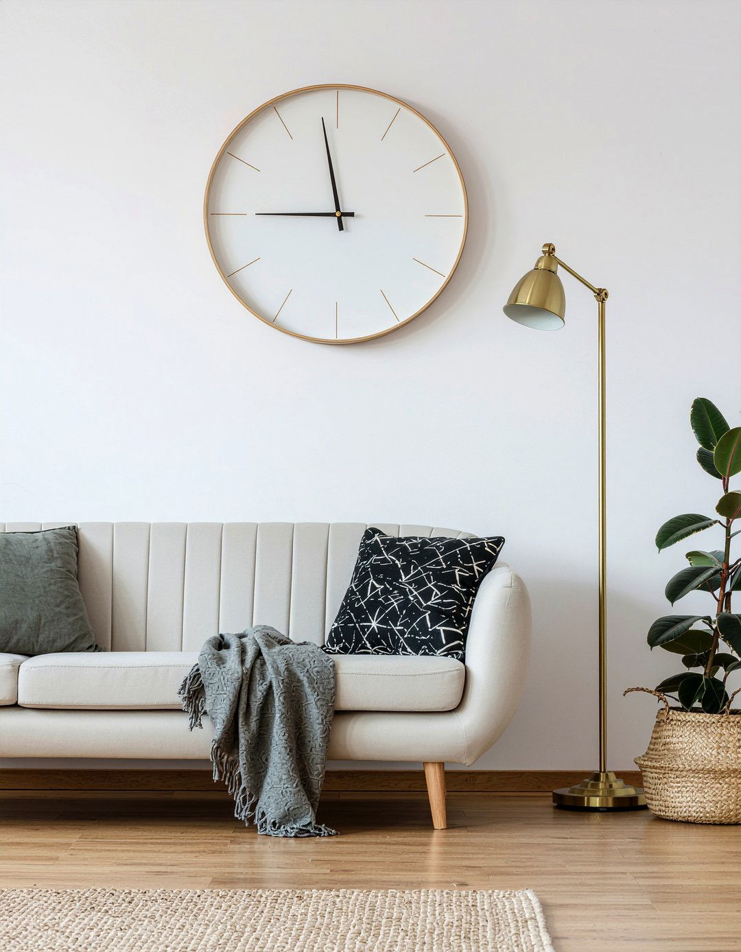 Scandinavian wall clock - 30 living room wall clocks