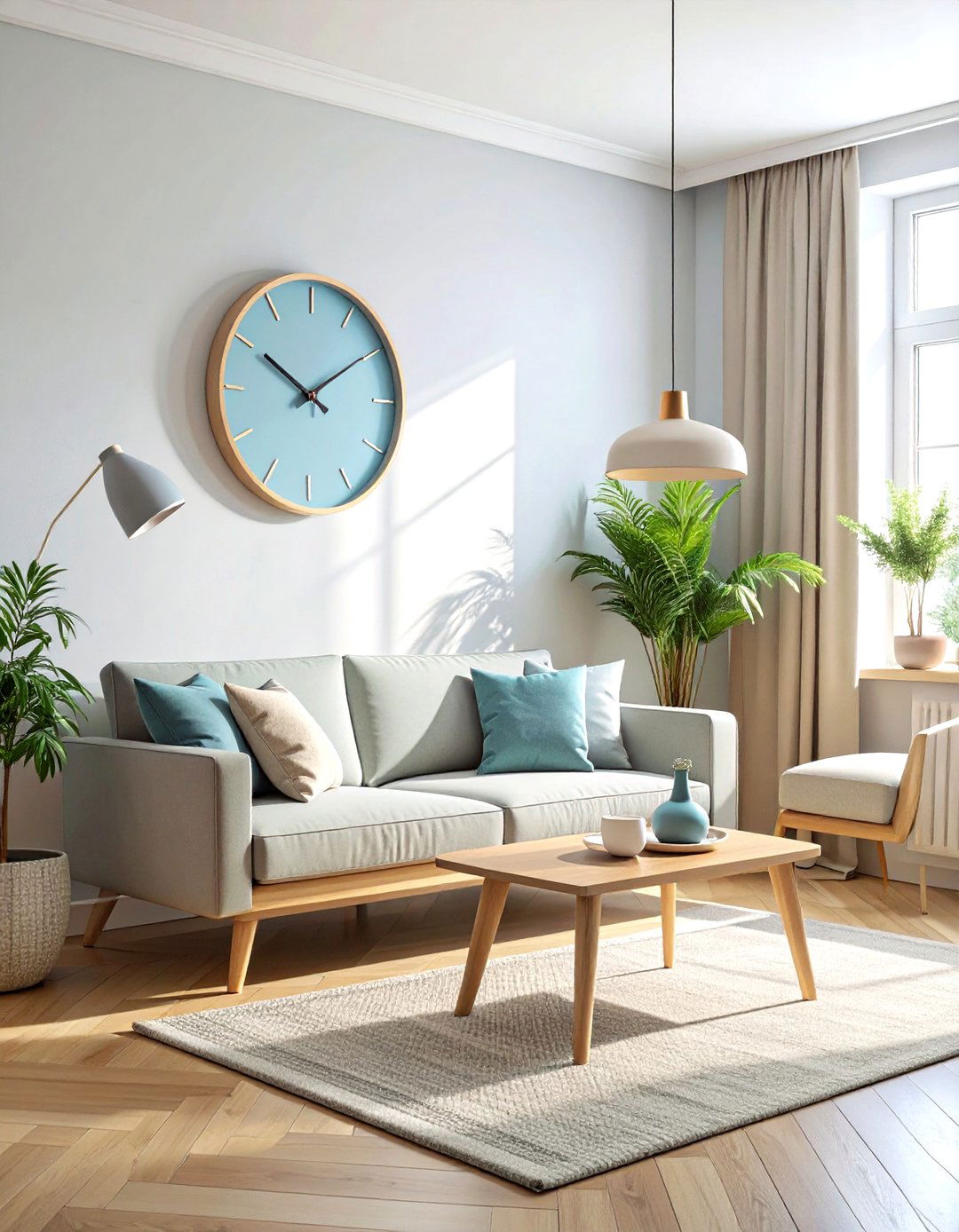Scandinavian wall clock - 30 wall clock ideas