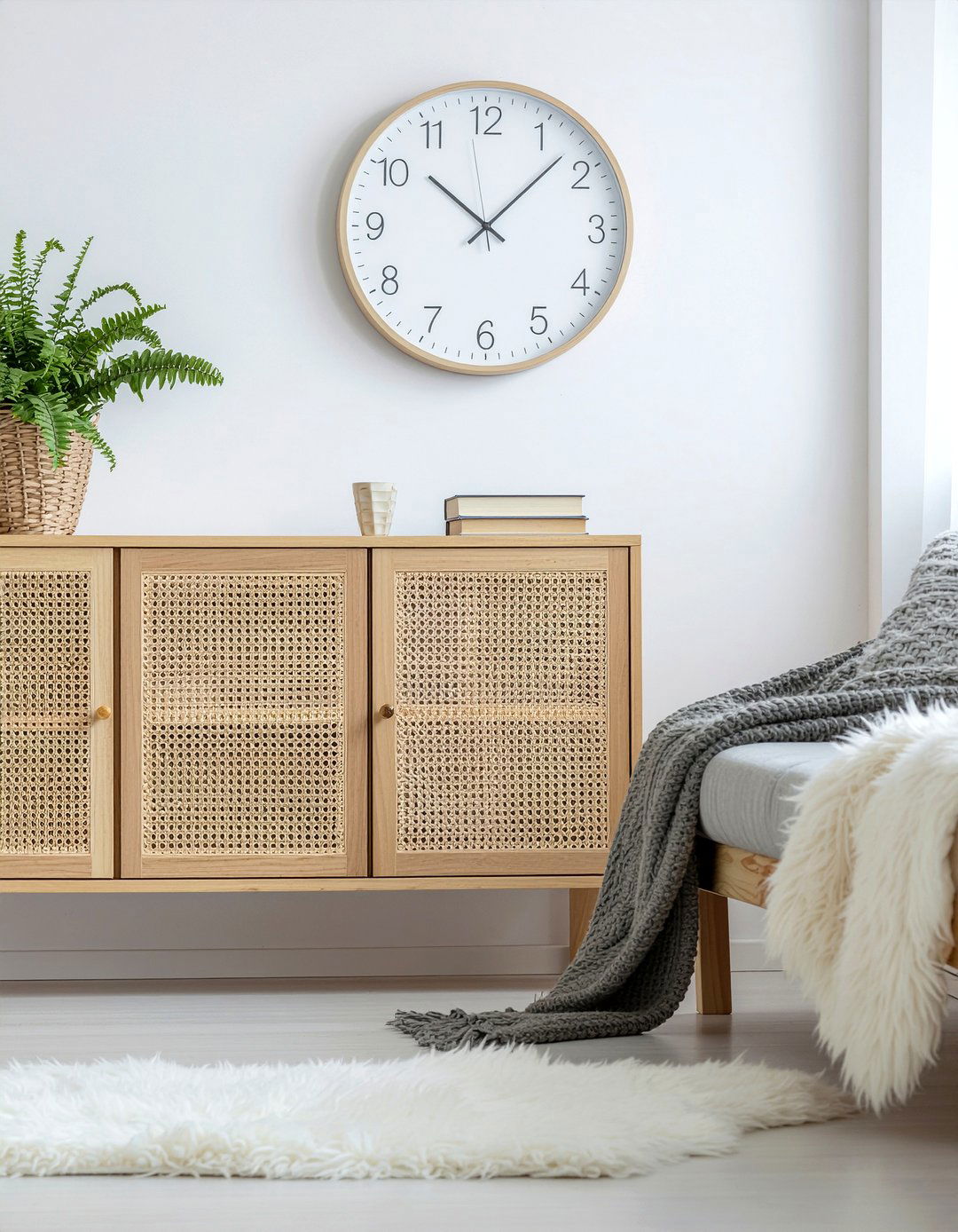 Scandinavian wall clock - 30 living room clock ideas