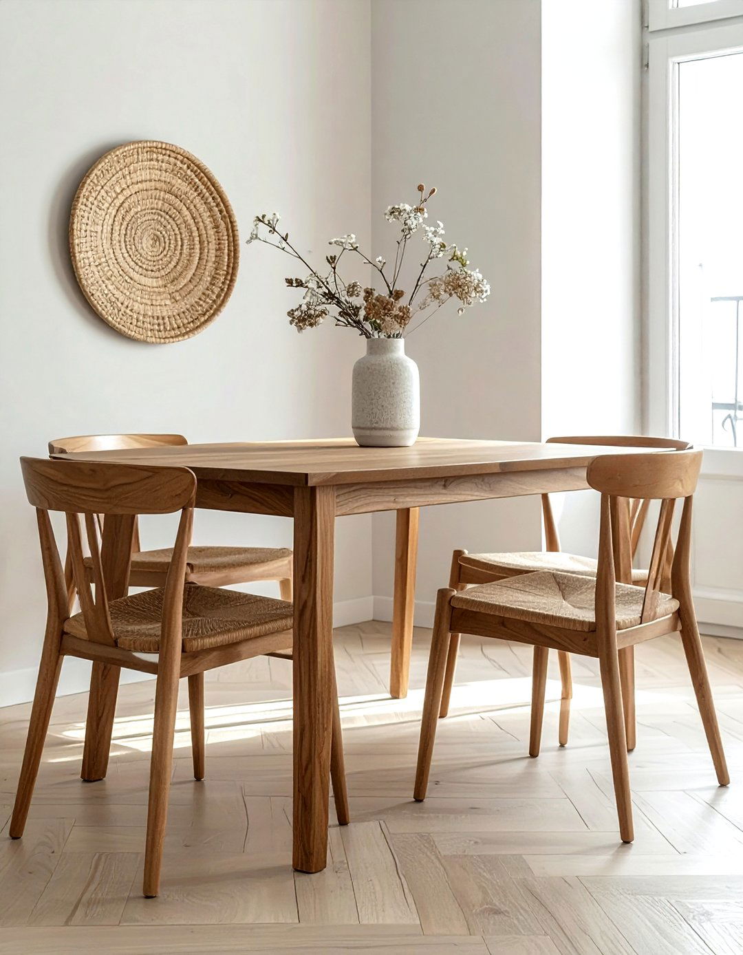 Scandinavian walnut dining table - 30 walnut dining table ideas