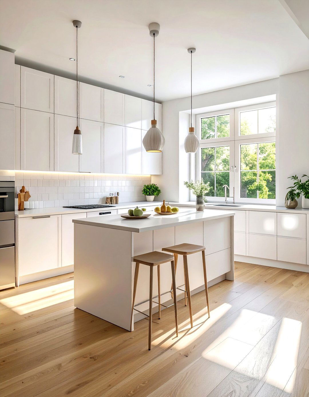 Scandinavian white kitchen style - 30 white kitchen cabinet ideas