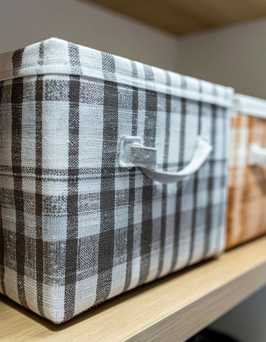 Scarf fabric bin - 30 bedroom scarf storage ideas