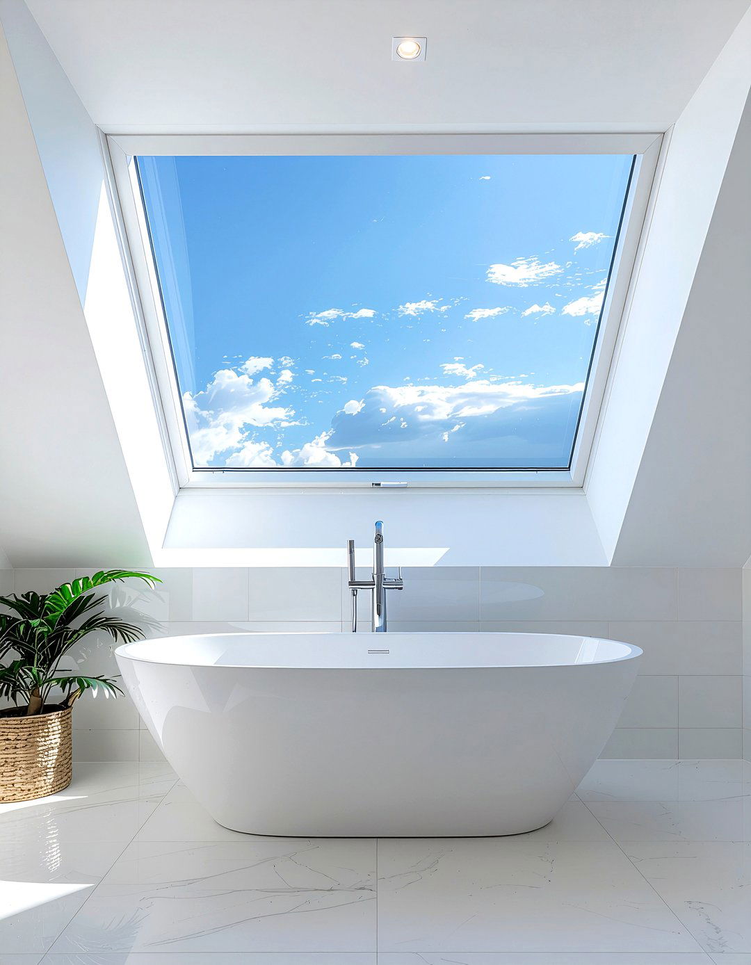 Scenic window view - 30 bathroom entertainment ideas