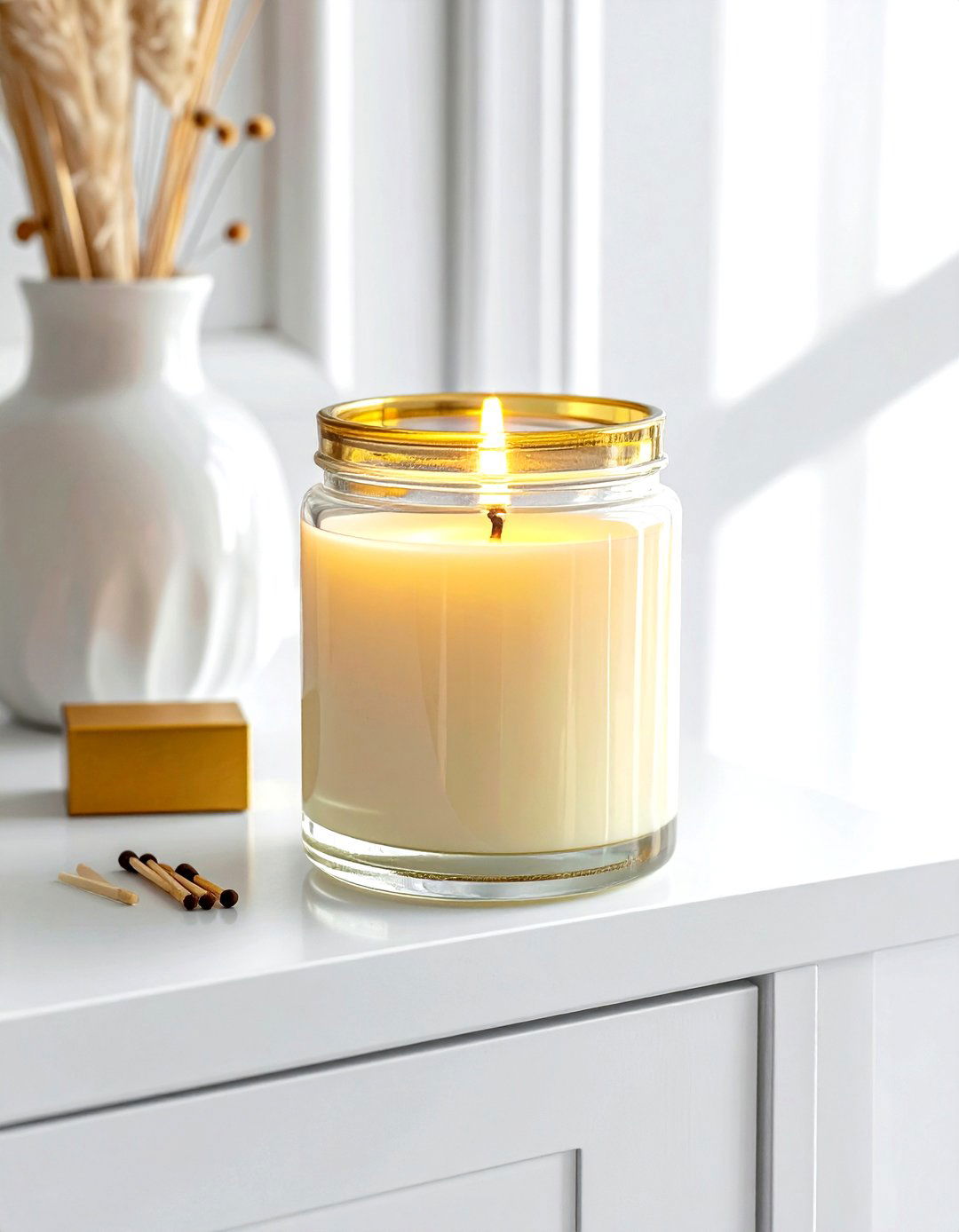 Scented Candle Display - 30 chest of drawers decor ideas