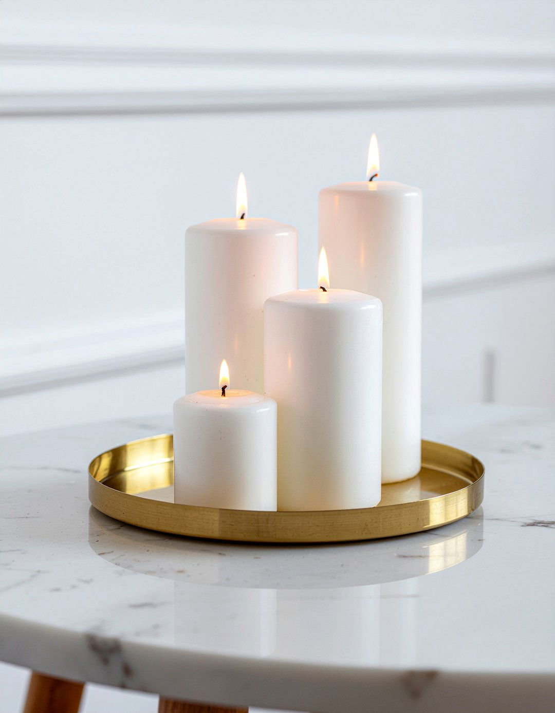 Scented Candle Display - 30 sanctuary bedroom ideas