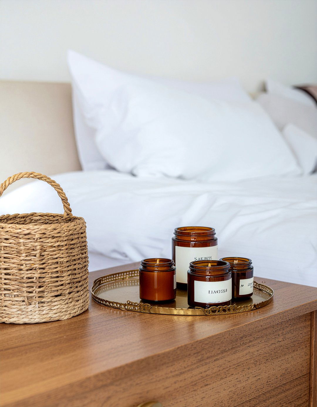 Scented Candles - 30 quick bathroom makeover ideas