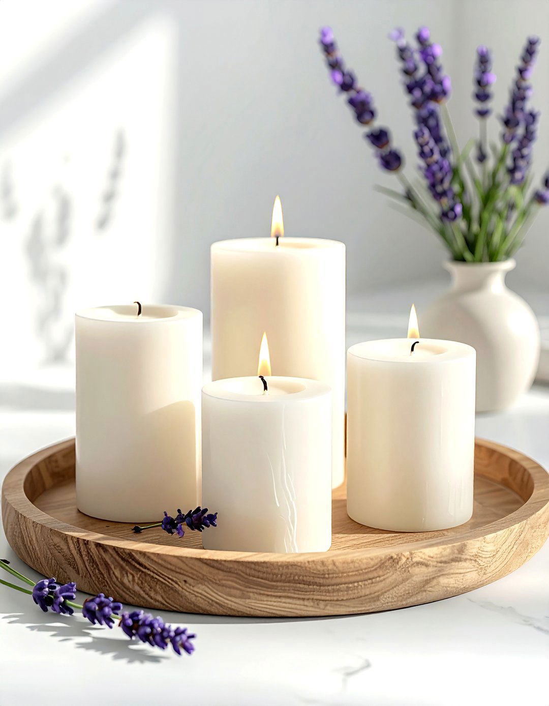 Scented Candles For Relaxation - 30 spa-like decor ideas