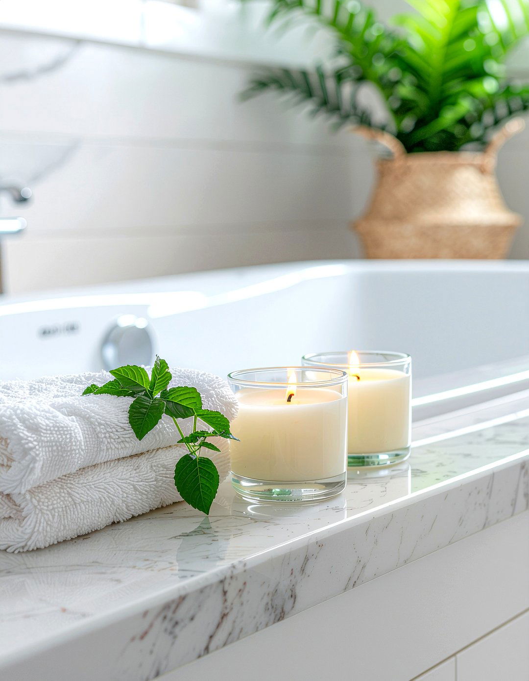 Scented Soy Candles - 30 bathroom refresh ideas