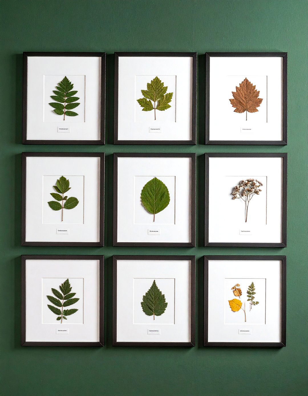 Science inspired herbarium specimens - 30 garden-inspired decor ideas