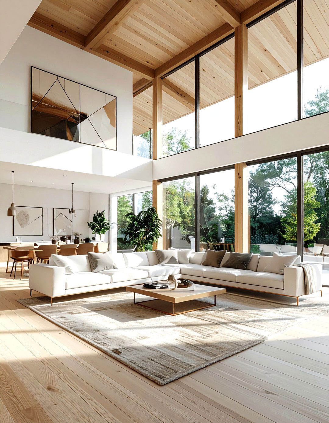 Scissor Truss - 30 living room trusses ideas