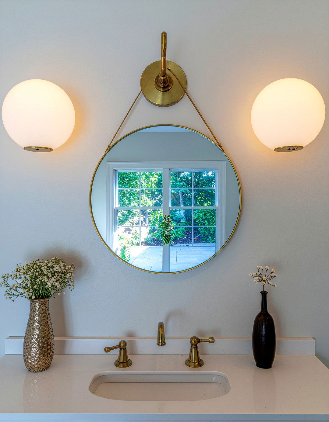 Sconce Lighting Over Mirror - 30 bathroom dramatic change ideas
