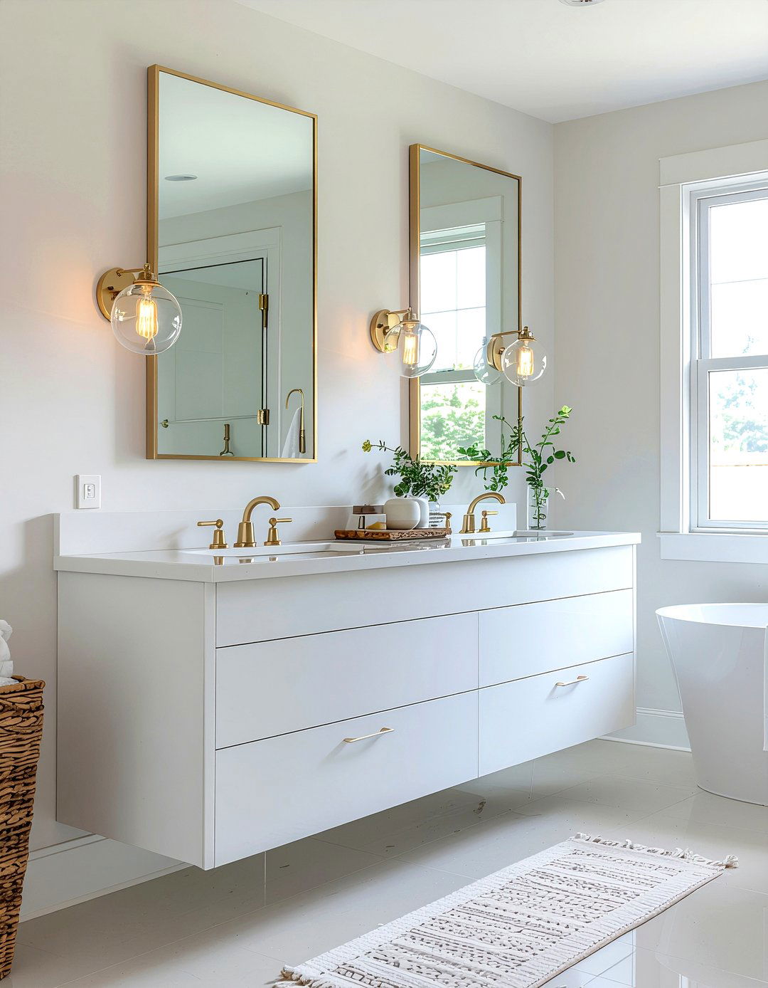 Sconce lighting fixture - 30 bathroom glow-up ideas