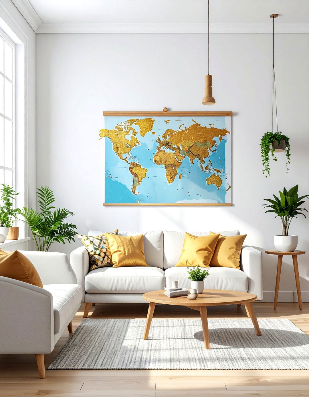 Scratch Off Travel Map - 30 map decor ideas