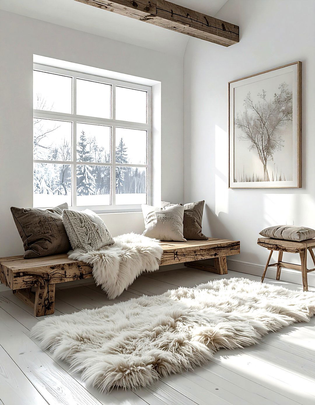 Scuff wood bench seating - 30 living room reclaimed furniture ideas