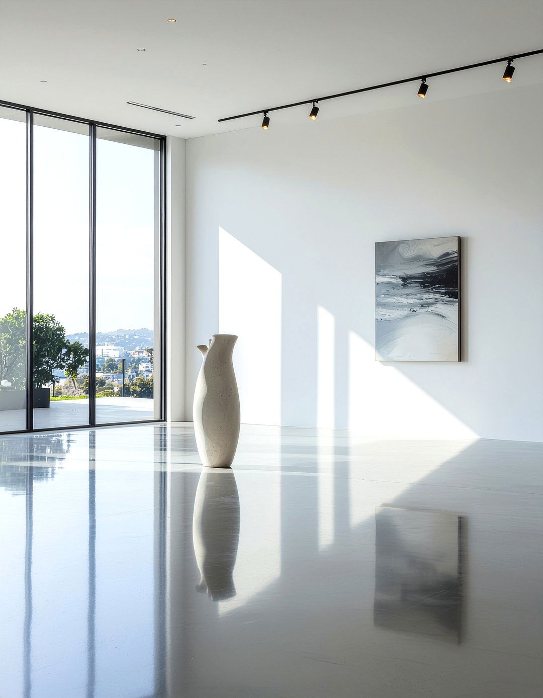 Sculptural Art Floor Vase - 30 floor vase ideas