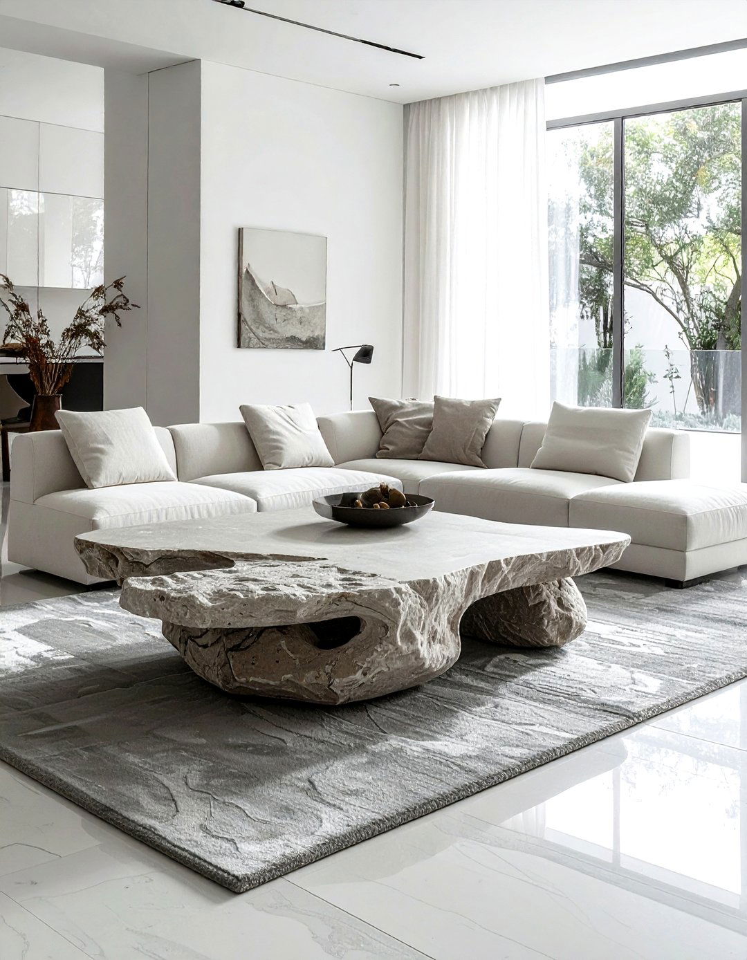 Sculptural Coffee Table - 30 conversation starter decor ideas