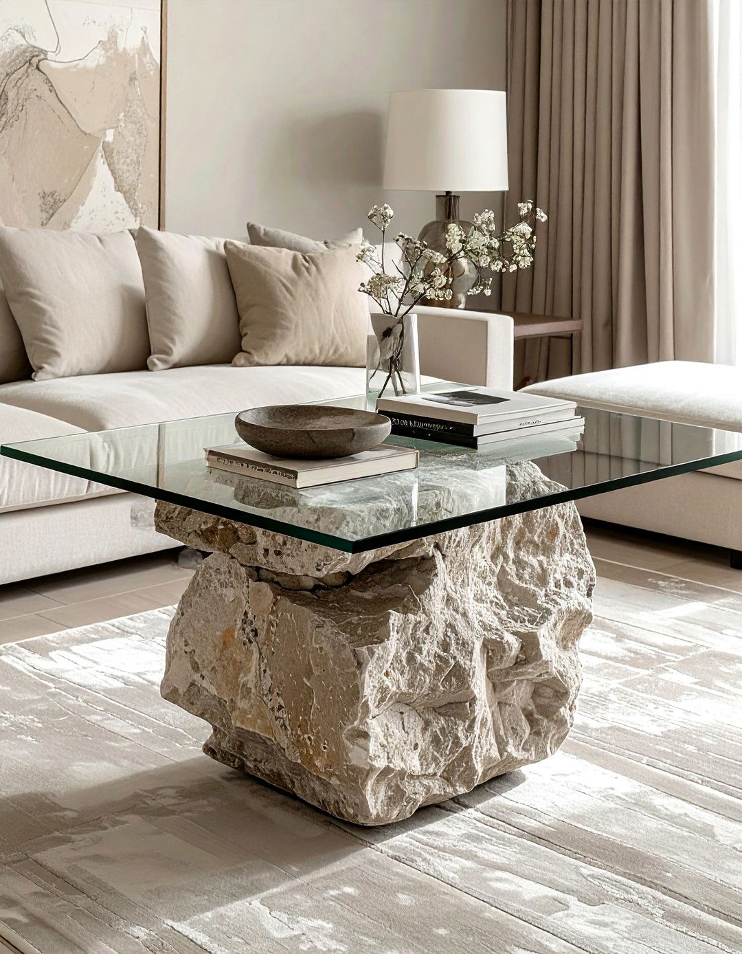 Sculptural Coffee Table - 30 polished decor ideas