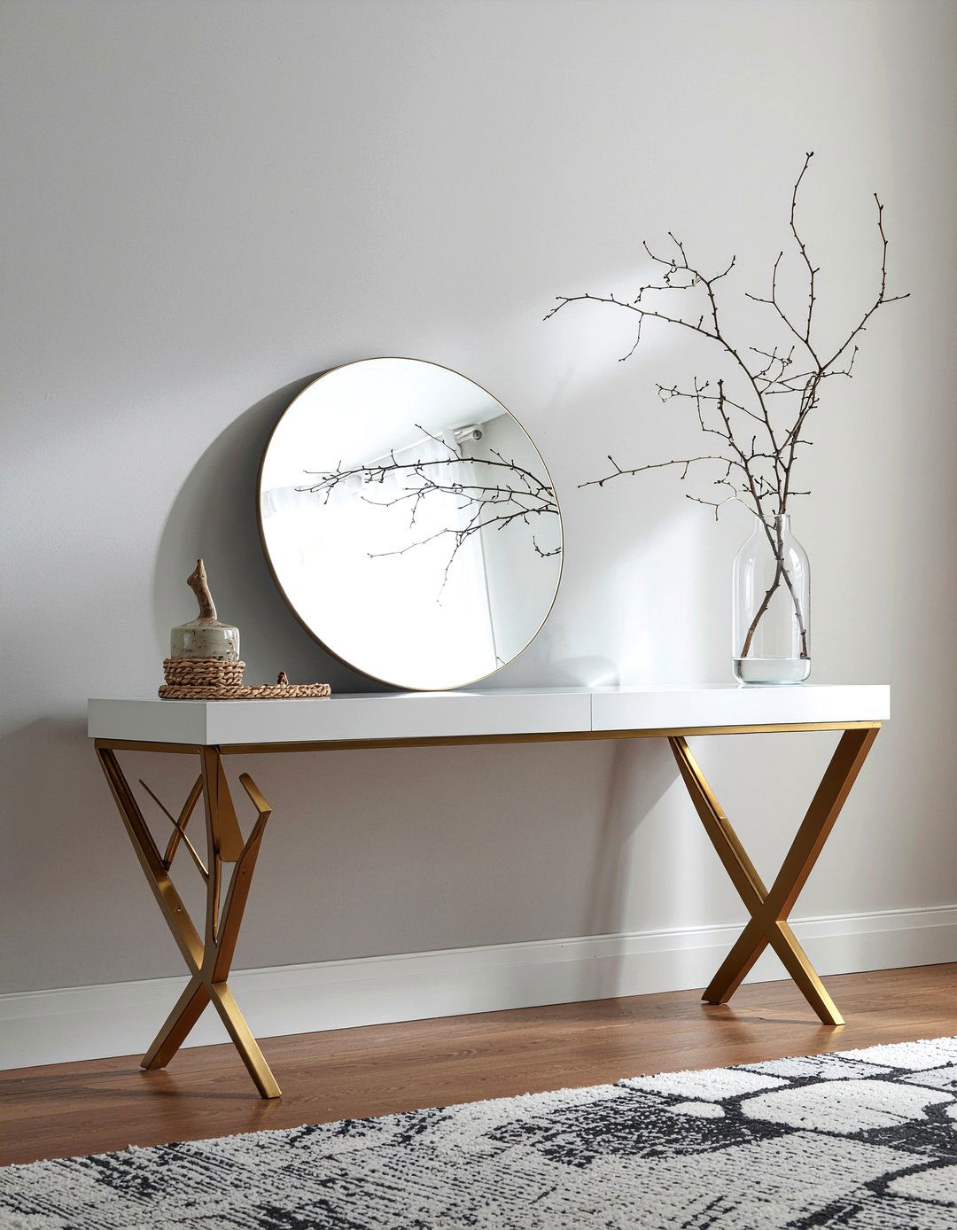 Sculptural Console Table - 30 living room console table styling