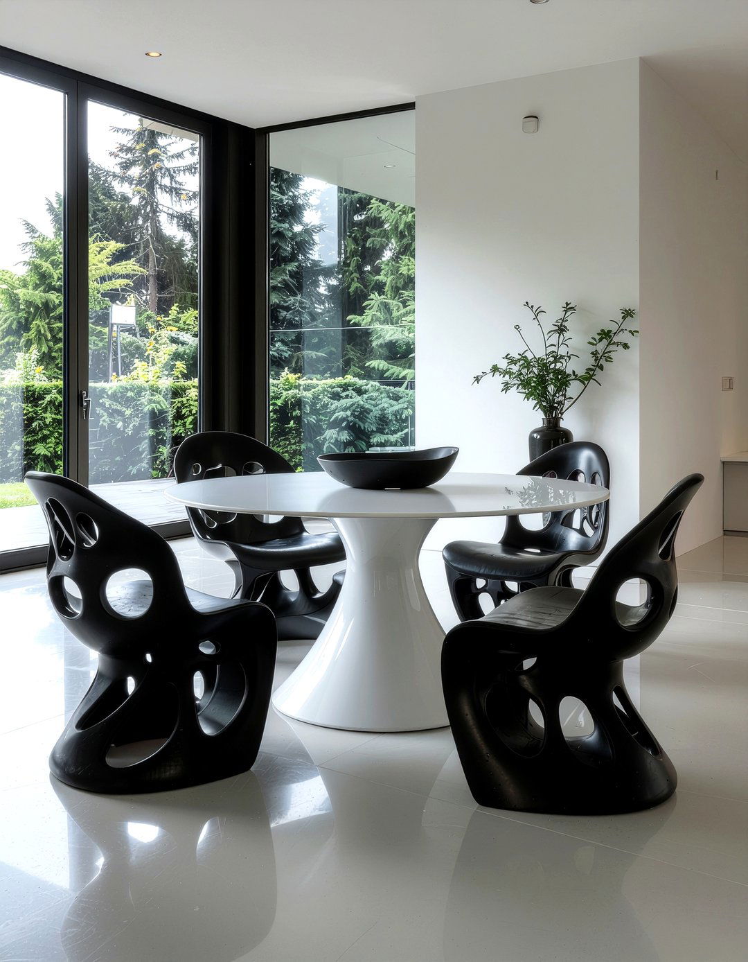 Sculptural Dining Chairs - 30 daring dining room ideas