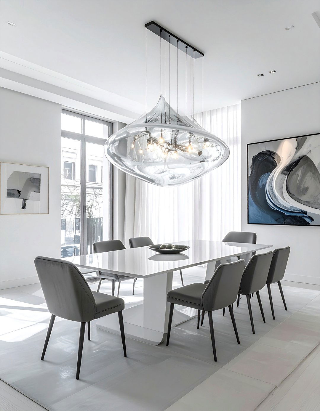 Sculptural Dining Room Lighting - 30 surprising dining room ideas