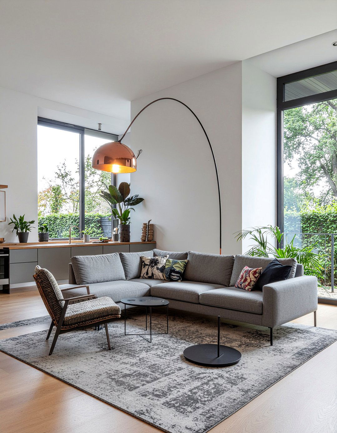 Sculptural Floor Lamp - 30 living room anchor piece ideas