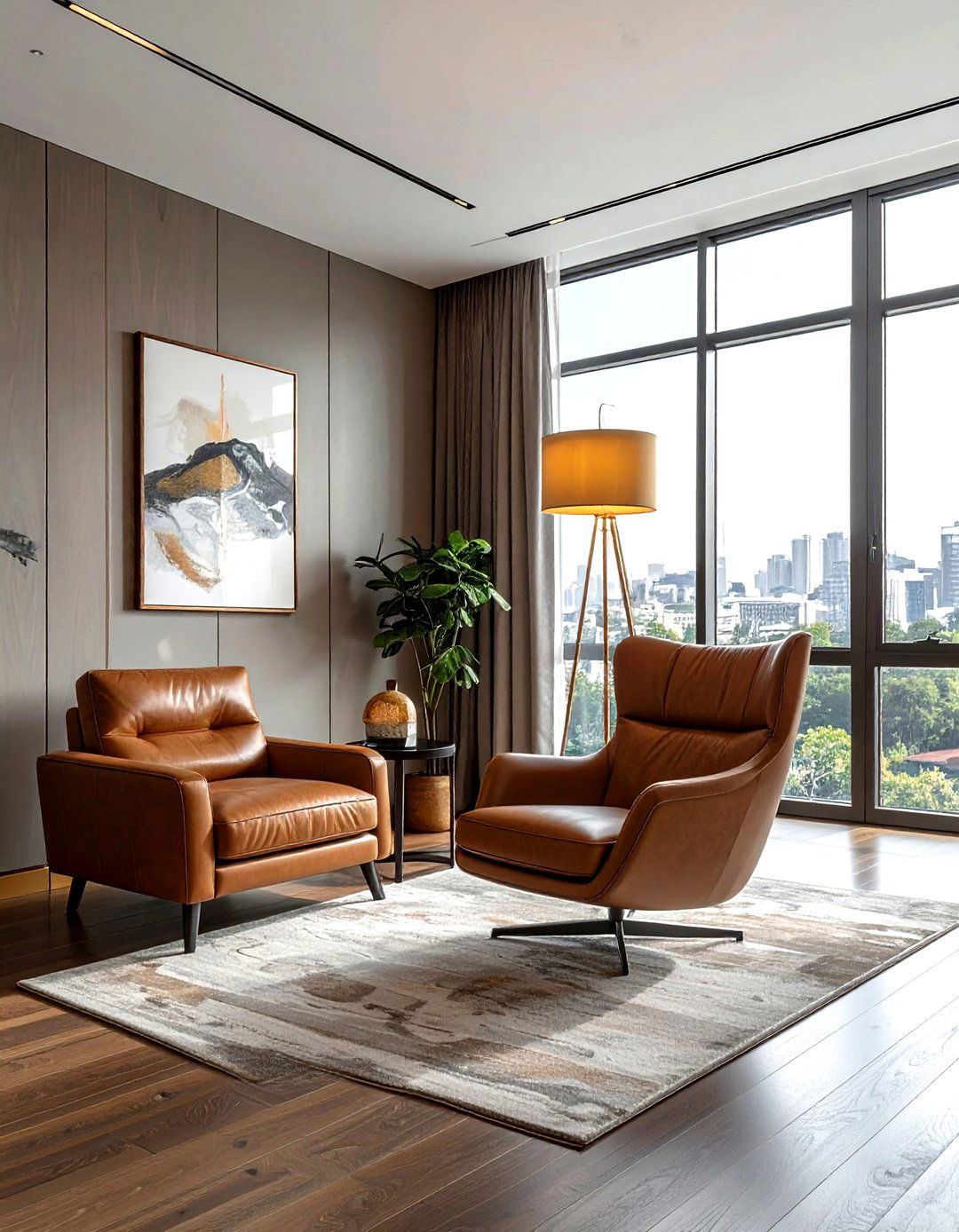 Sculptural Floor Lamp - 30 living room luxury furniture ideas