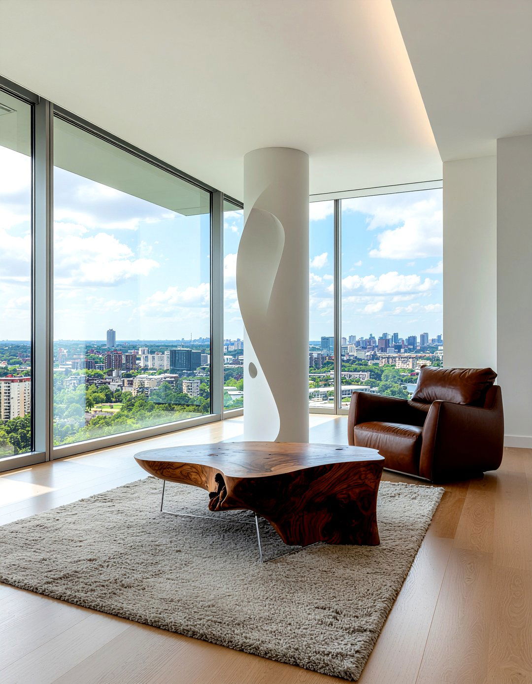 Sculptural Furniture Piece - 30 penthouse living room ideas