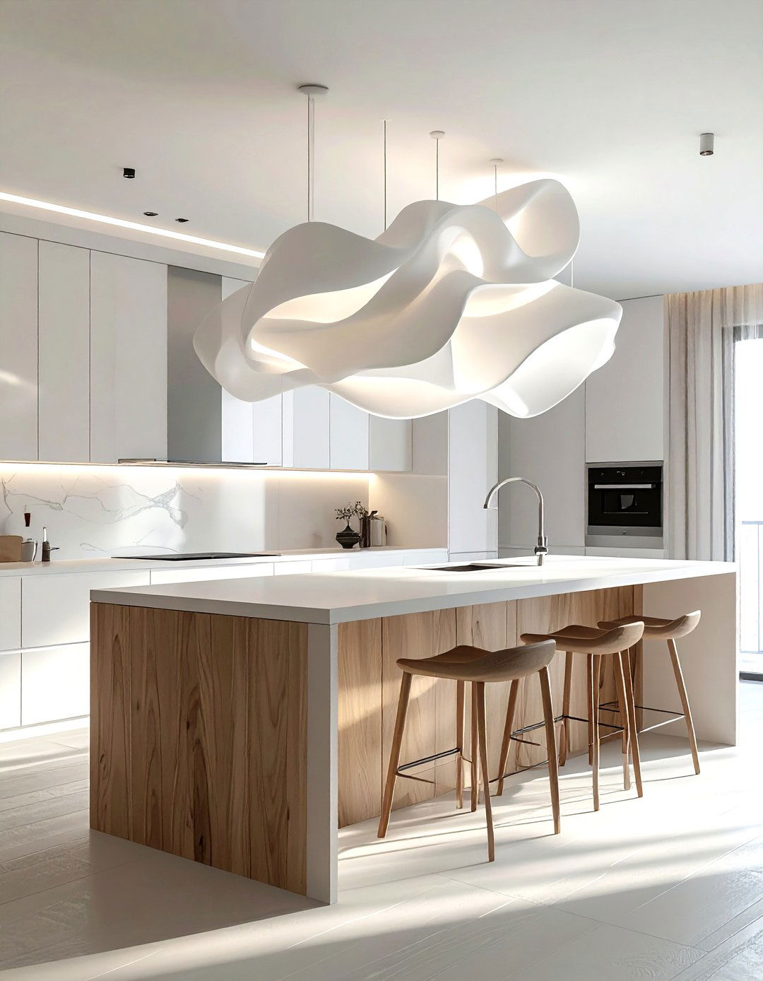Sculptural Kitchen Island Lighting - 30 pendant light kitchen ideas
