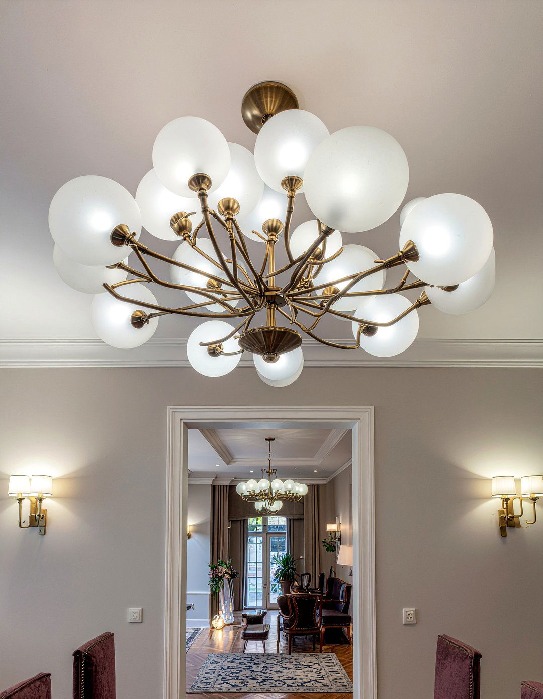 Sculptural Lighting - 30 living room elegant furniture ideas