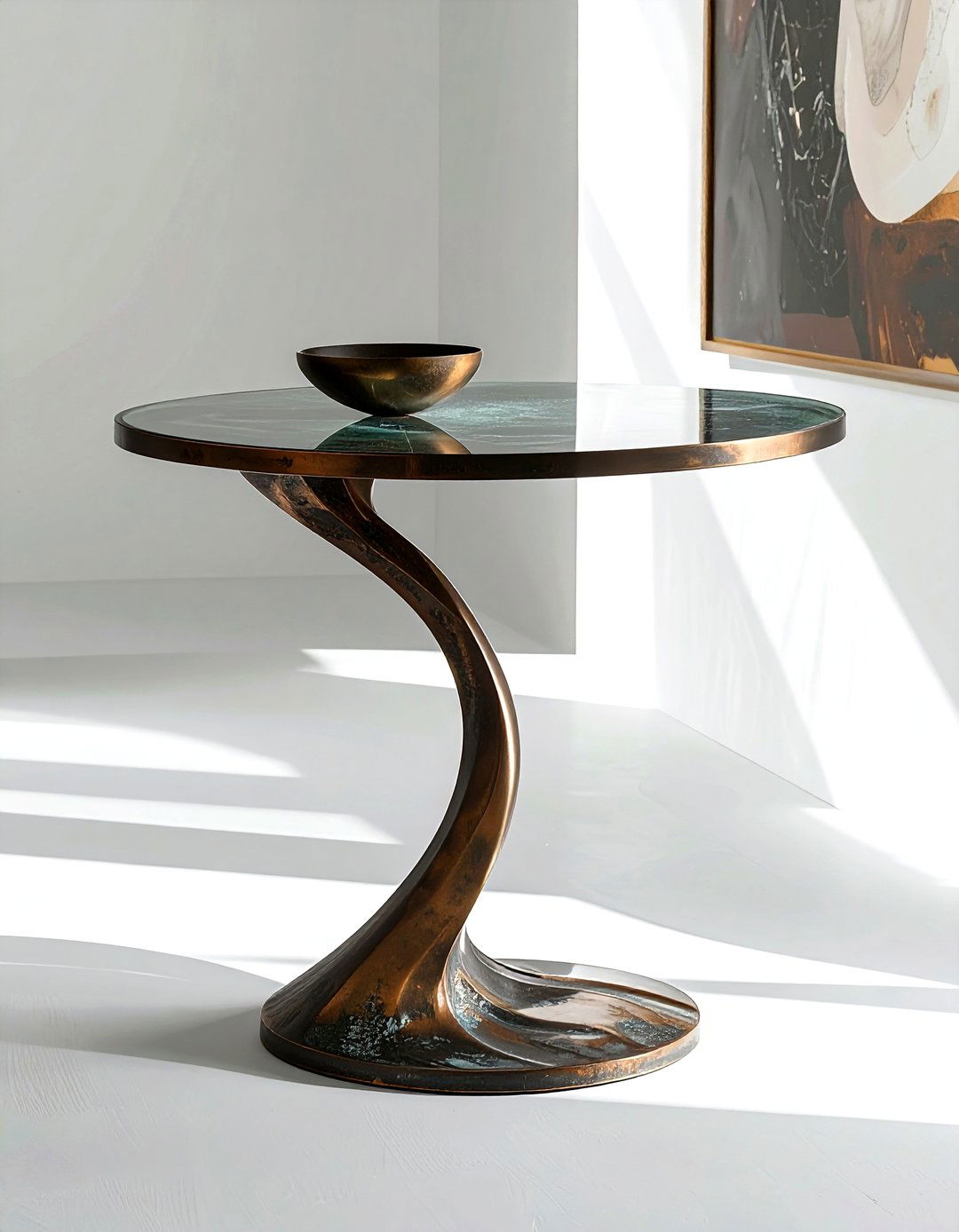 Sculptural Side Table - 30 living room side table ideas