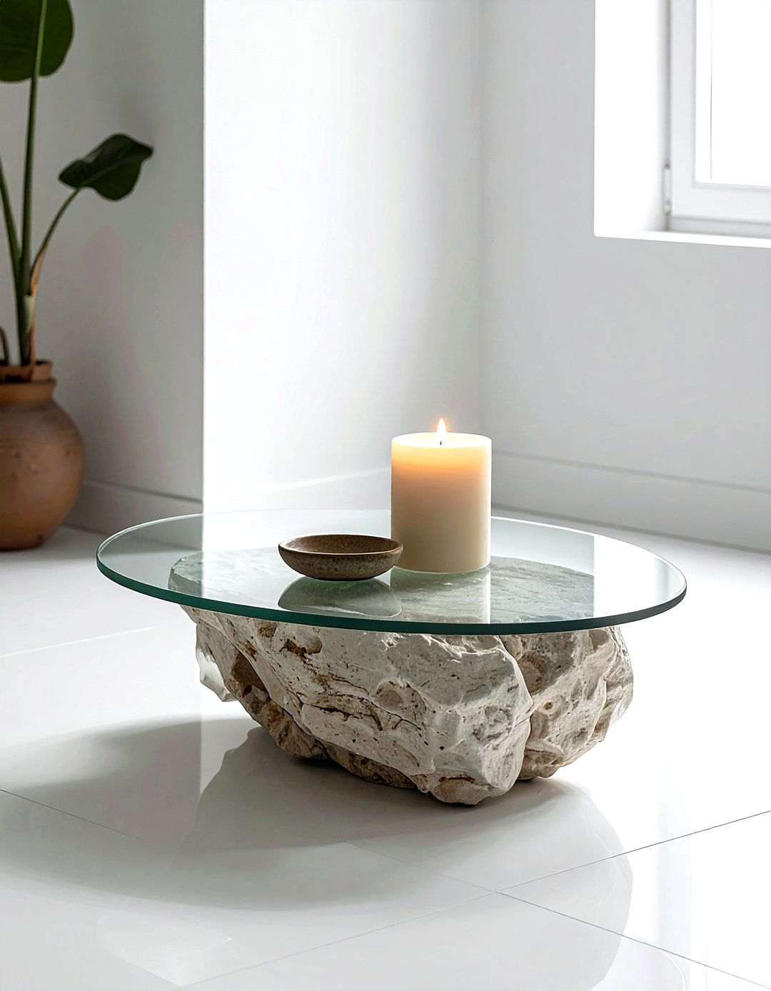 Sculptural Side Table - 30 corner vignette ideas