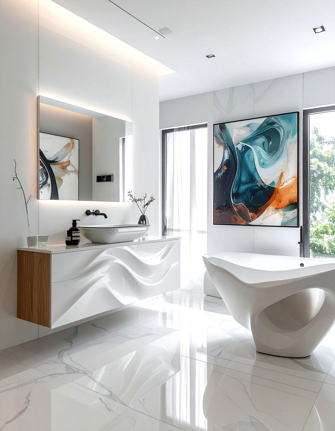 Sculptural Soap Dispenser - 30 bathroom soap dispenser ideas