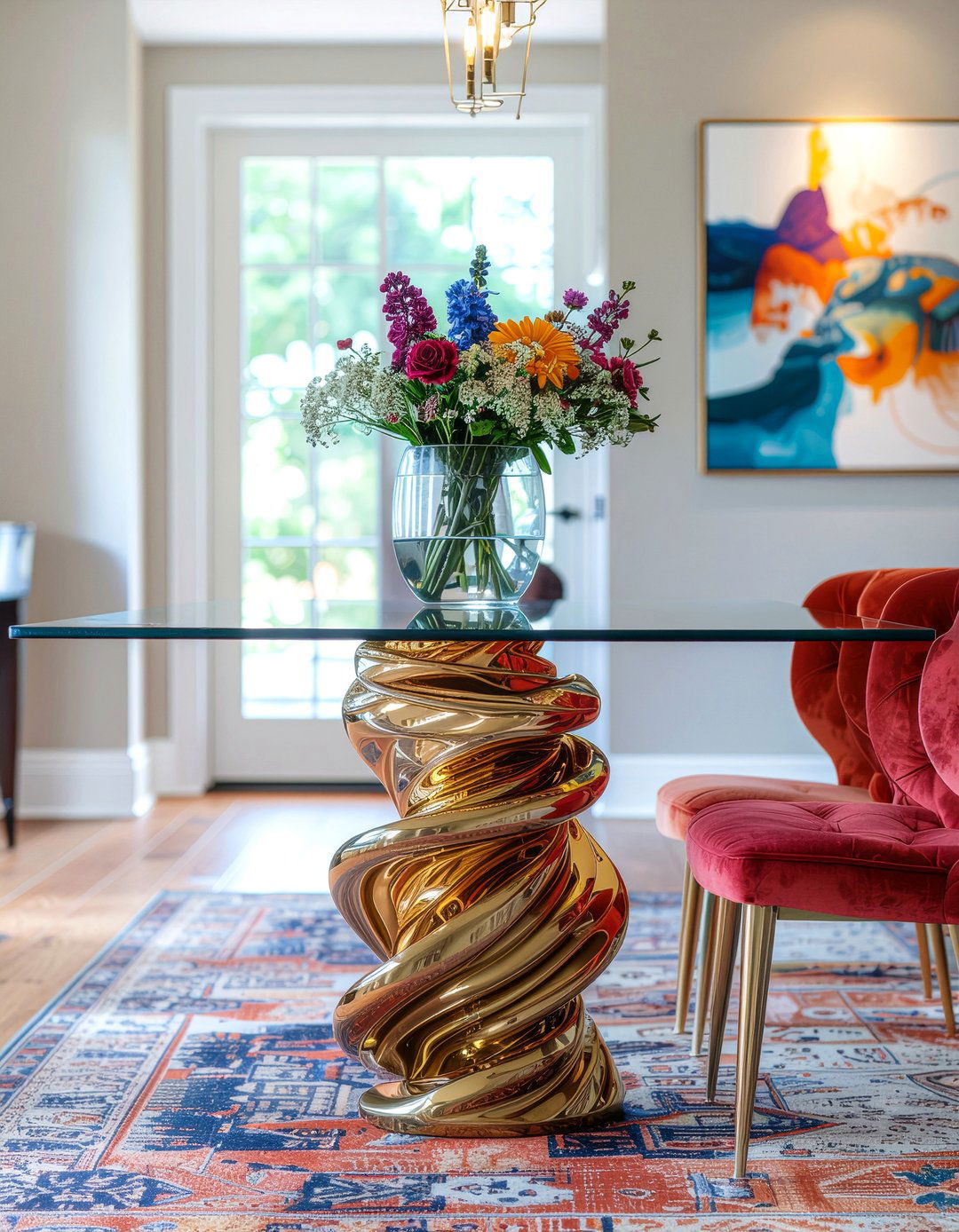 Sculptural Table Base - 30 maximalist dining room ideas