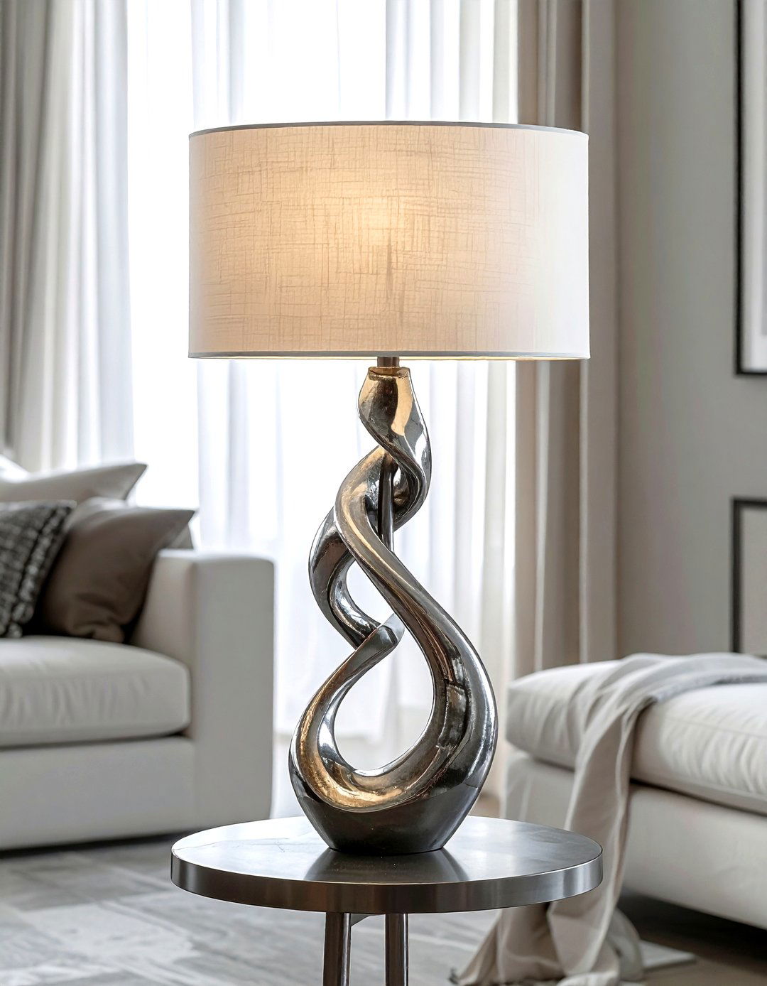 Sculptural Table Lamp - 30 living room table lamp styling