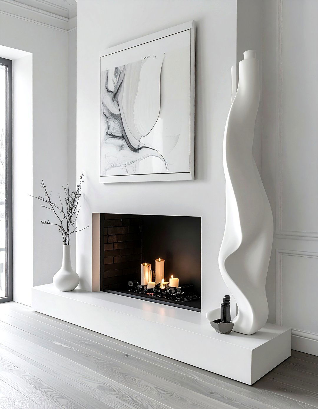 Sculptural Taper Holders - 30 mantel arrangement ideas