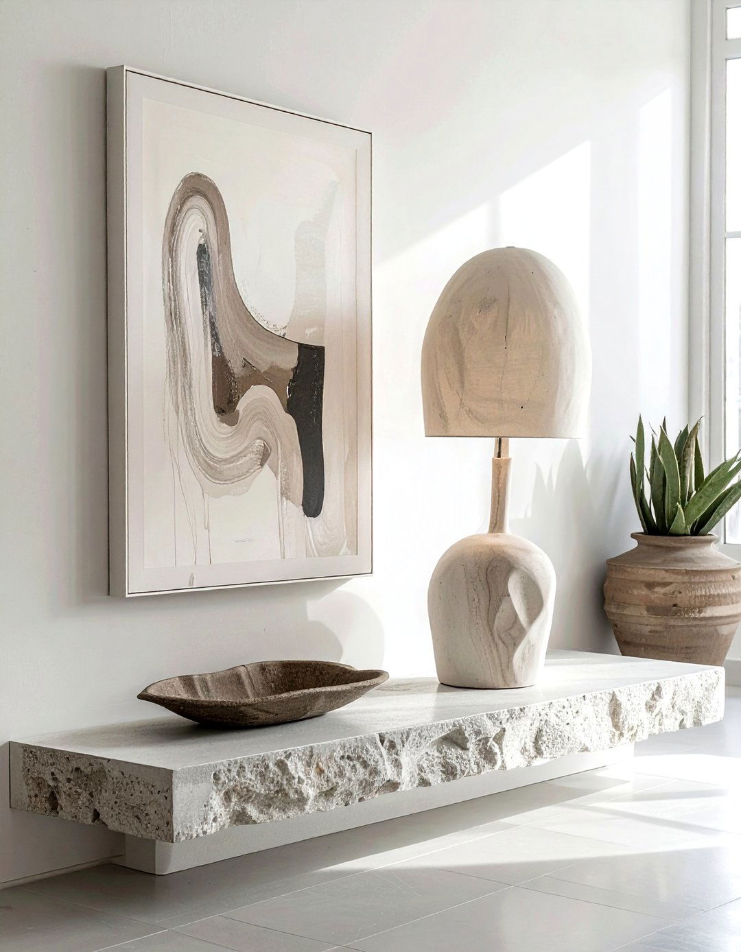 Sculptural ceramic lamp - 30 decorative lamp ideas